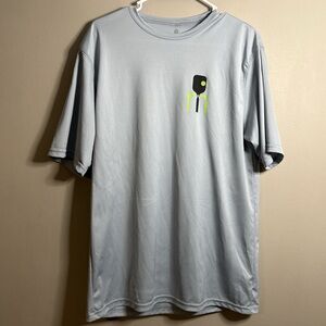 Men's racket man pickleball  Gray T-Shirt Large